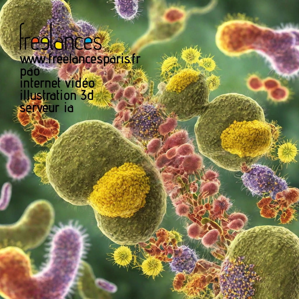 Pao mise en page internet vidéo illustration 3d serveur IA générative AI freelance paris studio de création magazines z55su0z0